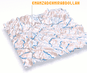 3d view of Emāmzādeh Mīr ‘Abdollāh