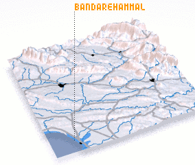 3d view of Bandar-e Ḩammāl