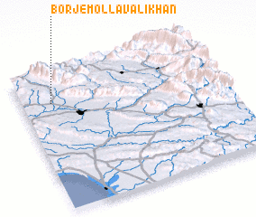 3d view of Borj-e Mollā Valīkhān