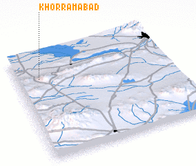 3d view of Khorramābād