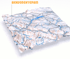 3d view of Ākhvoreh-ye Pā\