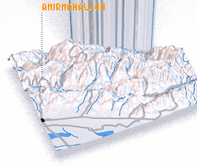 3d view of Amīr Maḩalleh