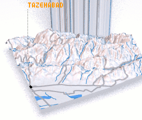 3d view of Tāzehābād