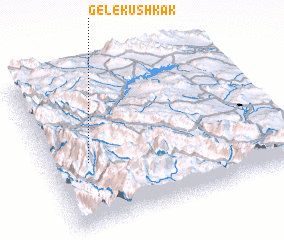 3d view of Gel-e Kūshkak