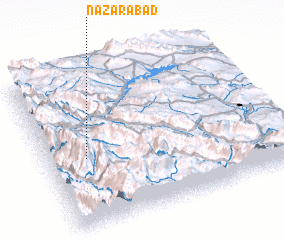 3d view of Naz̧arābād