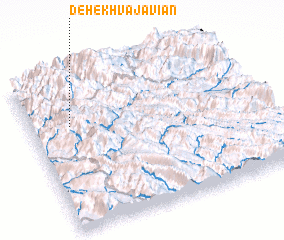 3d view of Deh-e Khvājavīān