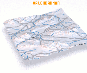 3d view of Qal‘eh Bahman