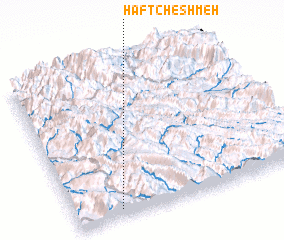 3d view of Haft Cheshmeh