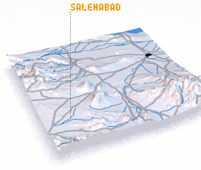 3d view of Şāleḩābād