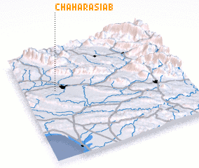 3d view of Chahār Āsīāb