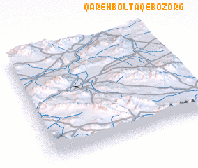 3d view of Qareh Bolţāq-e Bozorg