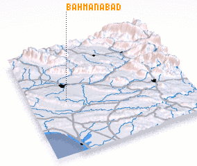 3d view of Bahmanābād