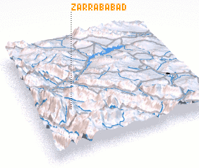 3d view of Ẕarrābābād