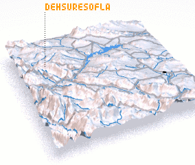 3d view of Dehsūr-e Soflá