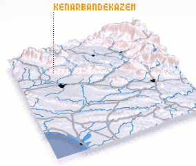 3d view of Kenār Band-e Kāz̧em