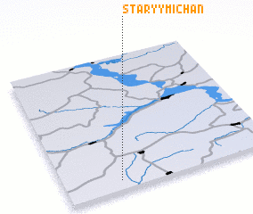 3d view of Staryy Michan