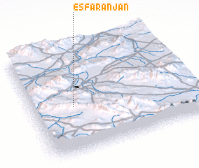 3d view of Esfaranjān