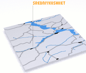 3d view of Sredniy Kushket