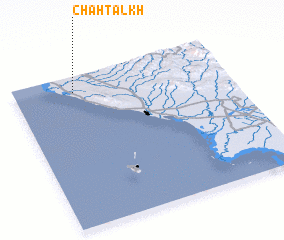3d view of Chāh Talkh