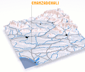 3d view of Emāmzādeh ‘Alī