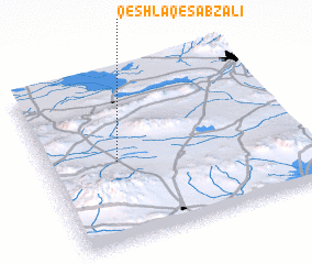 3d view of Qeshlāq-e Sabz ‘Alī