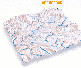 3d view of Āb Chendār