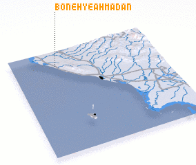 3d view of Boneh-ye Aḩmadān