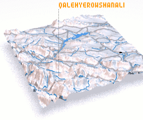 3d view of Qal‘eh-ye Rowshan‘Alī