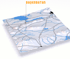 3d view of Bāqer Bātān