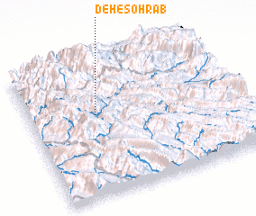 3d view of Deh-e Sohrāb