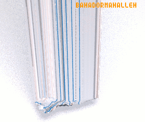 3d view of Bahādor Maḩalleh