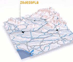 3d view of Zoj-e Soflá