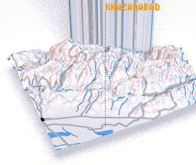 3d view of Khazānābād