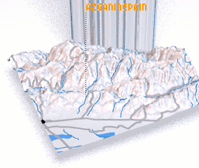 3d view of Azganīn-e Pāʼīn