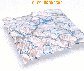 3d view of Cheshm Andegān