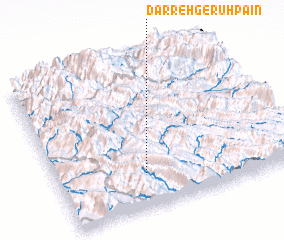 3d view of Darreh Gerūh Pā\