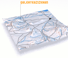 3d view of Qal‘eh-ye ‘Azīzkhān