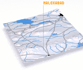 3d view of Malekābād