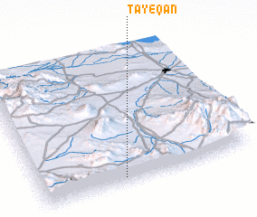 3d view of Ţāyeqān