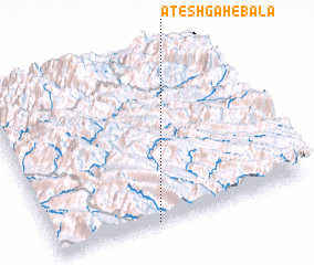 3d view of Āteshgāh-e Bālā