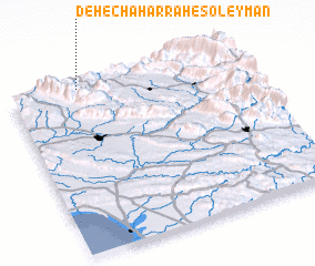 3d view of Deh-e Chahār Rāh-e Soleymān