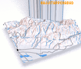 3d view of Ḩājjī Tappehābād