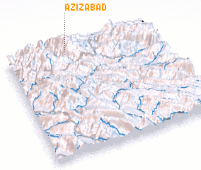 3d view of Azīz Ābād