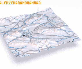 3d view of Qal‘eh-ye Bābā Moḩammad