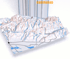 3d view of Karīmābād