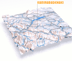 3d view of Karīmābād Khākī