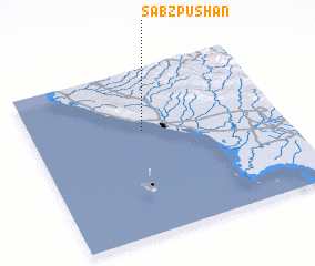 3d view of Sabz Pūshān