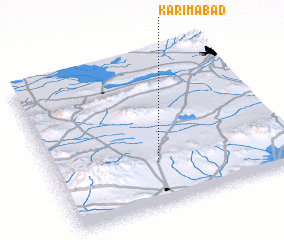 3d view of Karīmābād