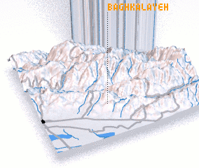 3d view of Bāgh Kalāyeh