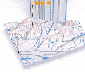 3d view of Chamā Kūh